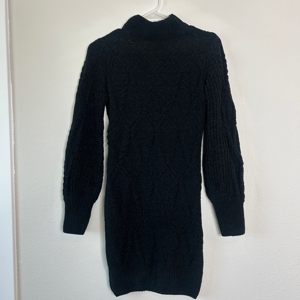 Derek Heart Black Cable Knit Dress